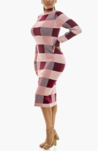 Nordstrom Rack — Jacquard Long Sleeve Sweater Dress by Nina Leonard 